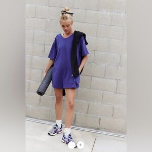 FP Movement by Free People Hot Shot Romper - Dark Amythest - Small - NWT